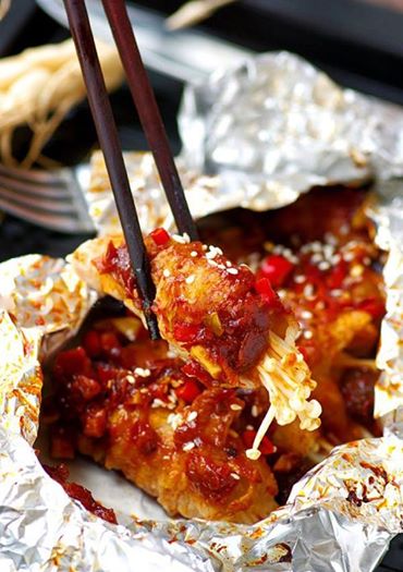 NẤM NƯỚNG GIẤY BẠC